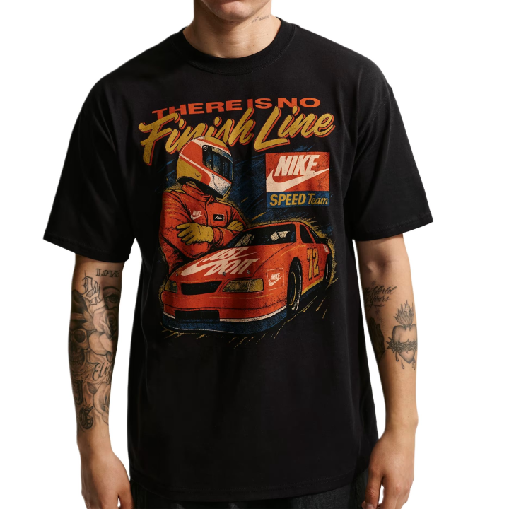 Nike Nike T Shirts Men's Black Crew Neck Moderate