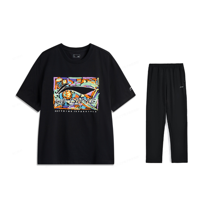 Li-Ning Li Ning Casual Sportswear Men's Crew Neck Moderate
