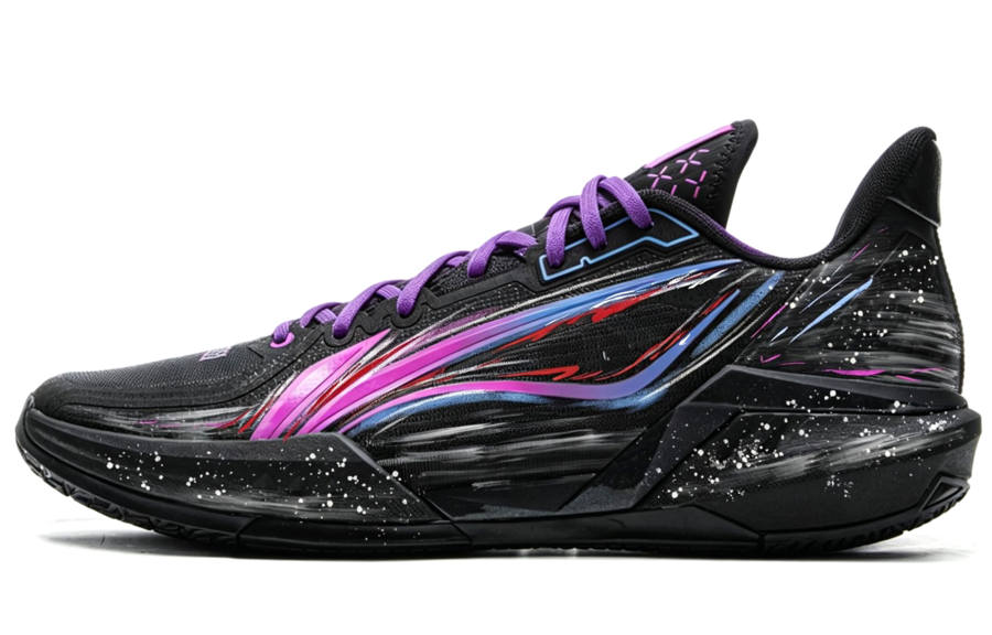 Li-Ning Li Ning Light Speed 3 Basketball Shoes Men's Low Top Black Purple