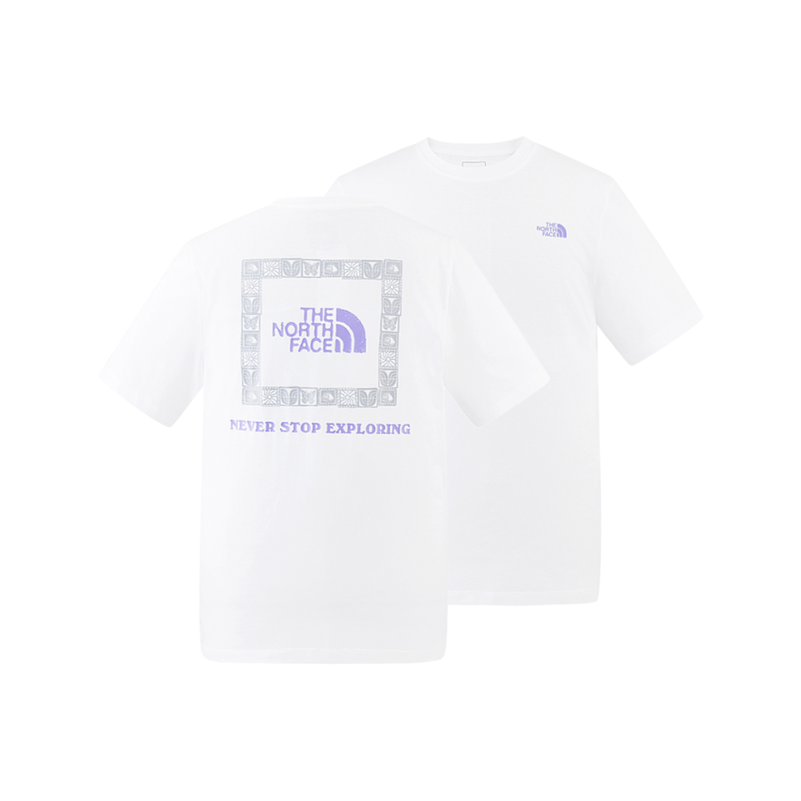 THE NORTH FACE Quick Dry T Shirts Unisex Snow Peak White