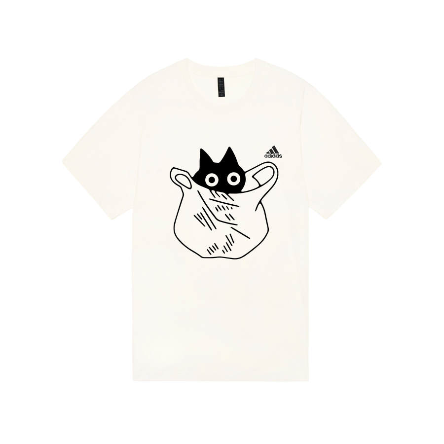 Adidas Adidas MUST HAVES T Shirts Unisex Ecru Crew Neck Moderate