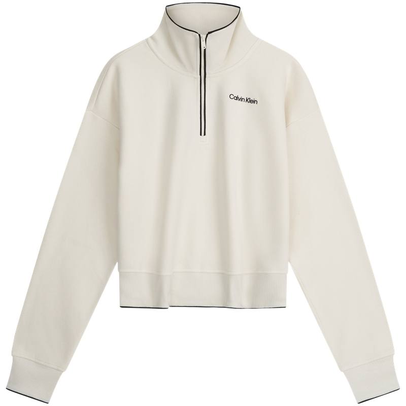 Calvin Klein Sweatshirts Women's YAS Ivory Stand Collar Moderate