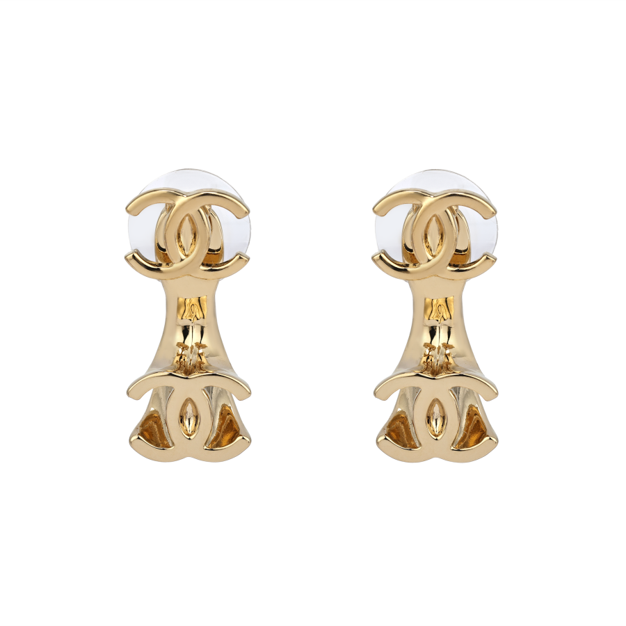 CHANEL CHANEL Stud Earrings Women's Gold