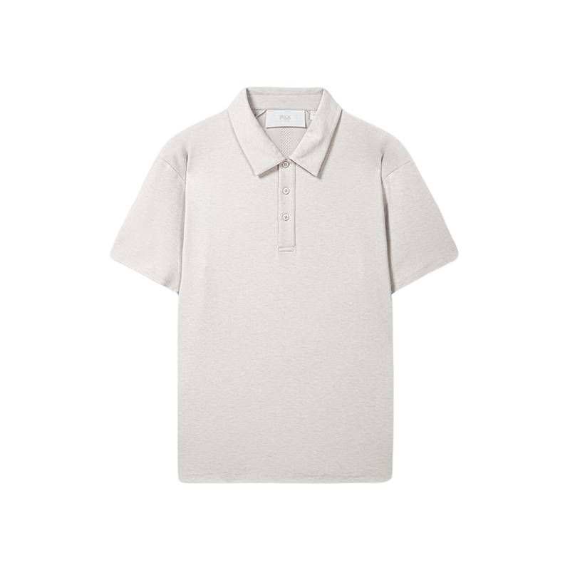 FILA X MOLANDI MILANO Polo Shirts Men's Light Gray Ivory Polo Collar Moderate Other
