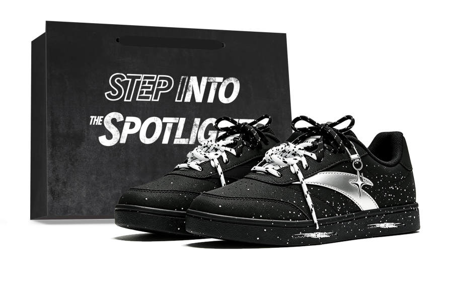 ANTA ANTA Active Skateboard Shoes Unisex Low Top Black, White, Silver