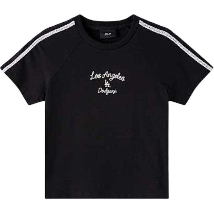 MLB Fitness Clothing Women's Black/White Crew Neck Moderate