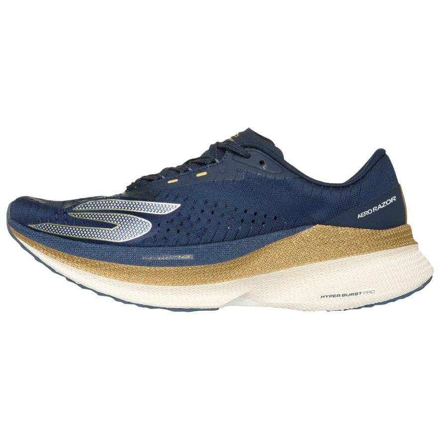 Skechers AERO RAZOR Running Shoes Women's Blue Gold Color