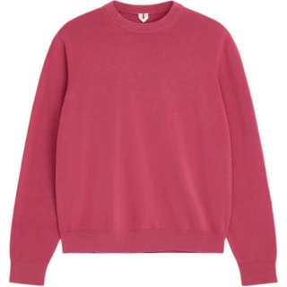 ARKET Sweatshirts Men's Raspberry Red Crew Neck Thin