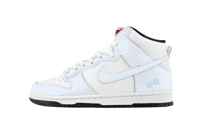 Nike Nike Dunk Skateboard Shoes Women's High Top Black/White/Blue