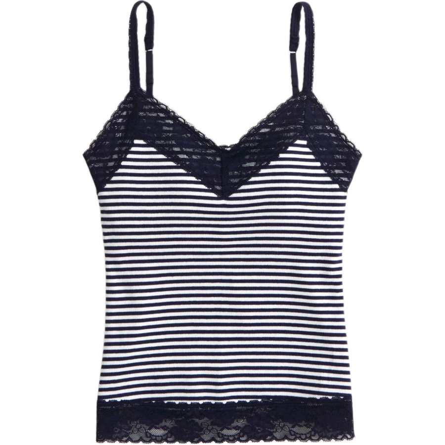 Abercrombie&Fitch Camisoles Women's Marine Blue Stripe Moderate Other