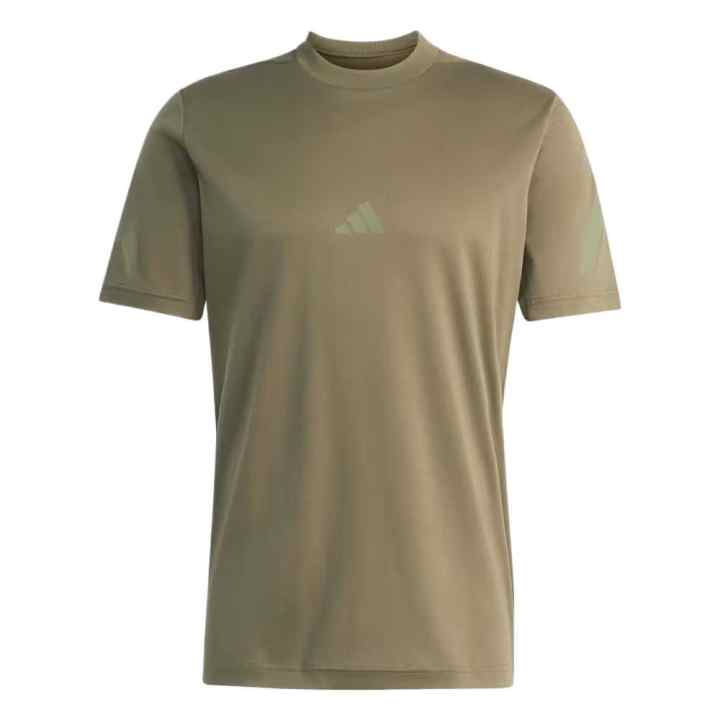 Adidas Adidas ZNE T Shirts Men's Olive Crew Neck Moderate