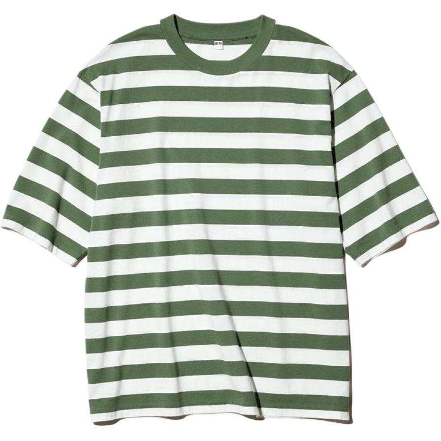 UNIQLO SS26 T Shirts Men's Green Crew Neck
