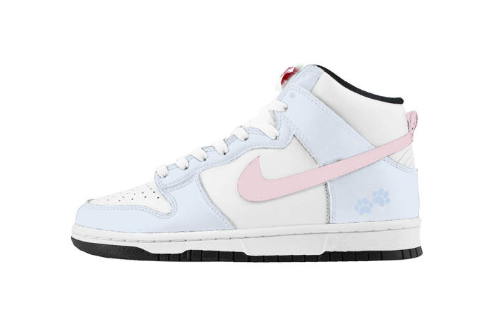 Nike Nike Dunk Skateboard Shoes Women's High Top Black/White/Pink/Blue