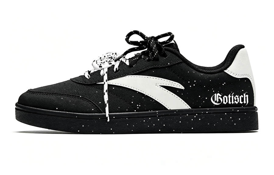 ANTA Active Skateboard Shoes Unisex Low Top Black, White