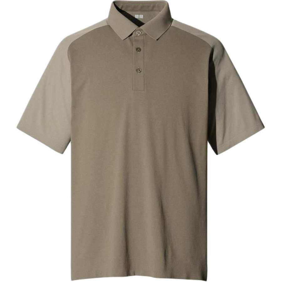 UNIQLO SS26 Polo Shirts Men's Camel Polo Collar Moderate