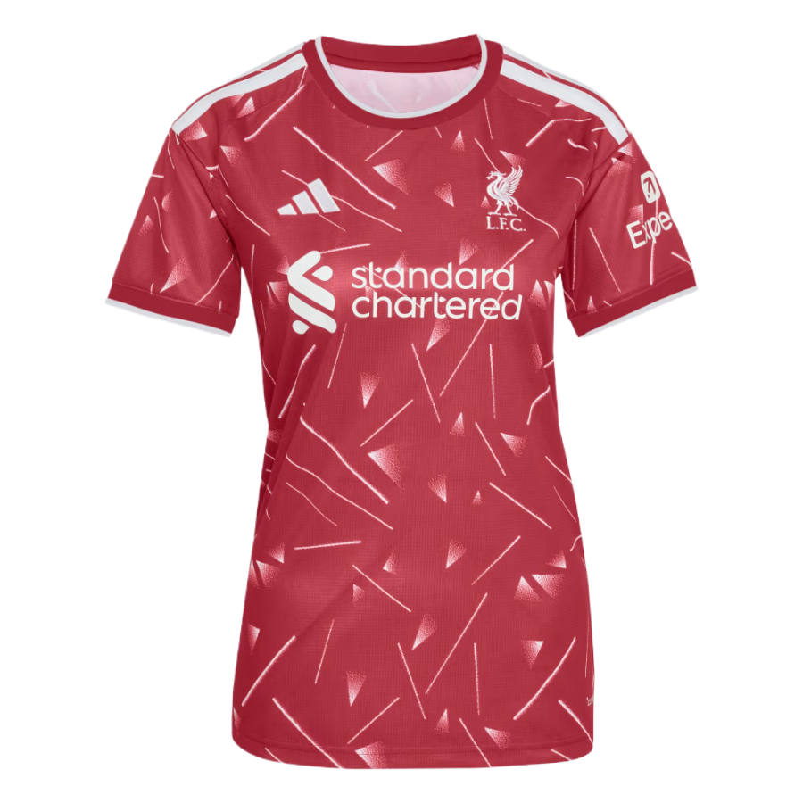 Adidas Adidas Liverpool Soccer Jerseys Women's Active Burgundy Crew Neck Moderate Straight Fit
