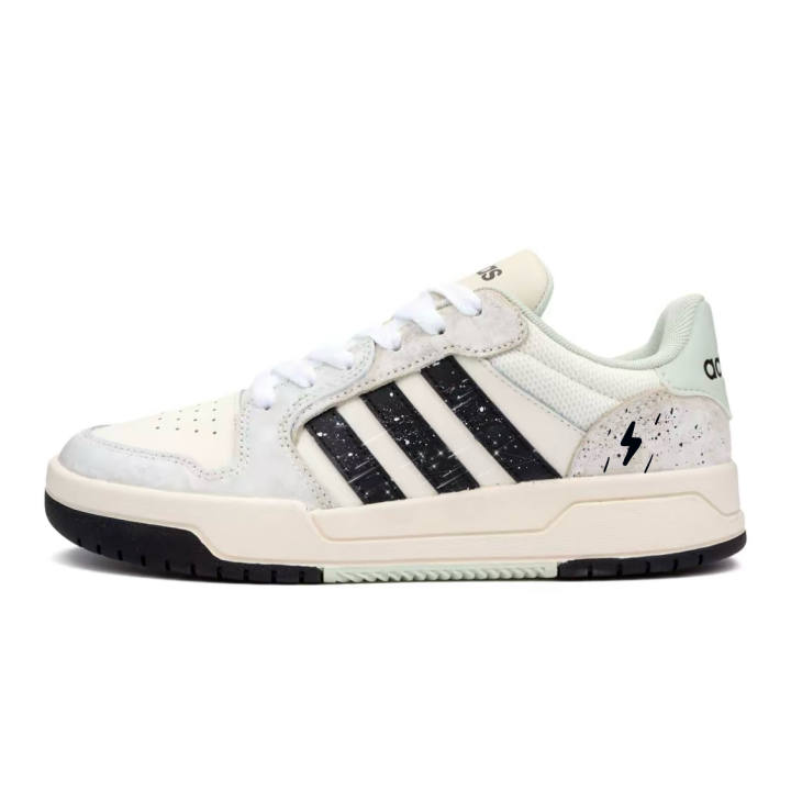 Adidas Adidas ENTRAP Skateboard Shoes Unisex Low Top Black/Green/White/Beige