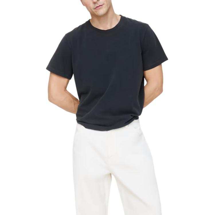 Banana Republic T Shirts Men's Washed Black Crew Neck Moderate