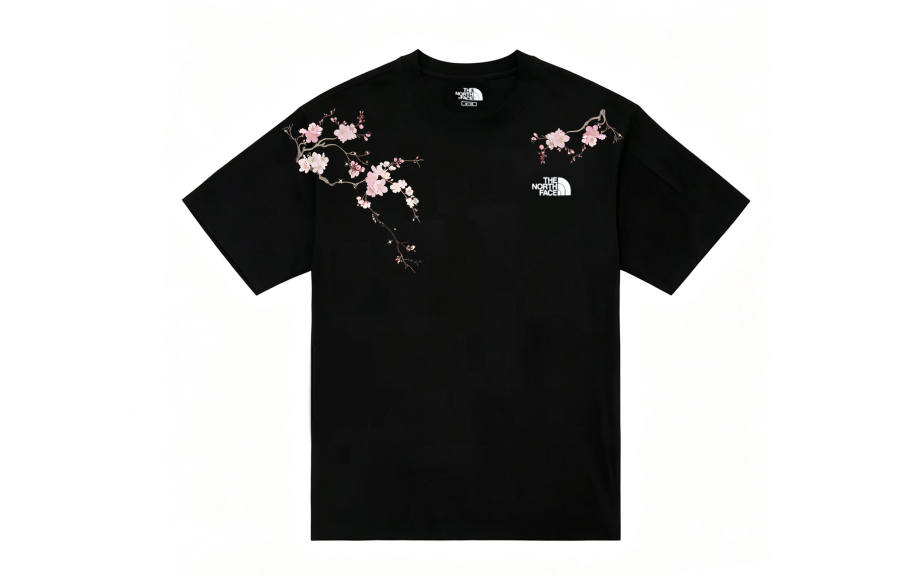 THE NORTH FACE T Shirts Unisex Black Crew Neck Straight Fit