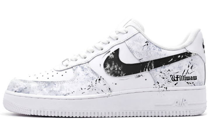 Nike Nike Air Force 1 Skateboard Shoes Unisex Low Top White/Gray/Black
