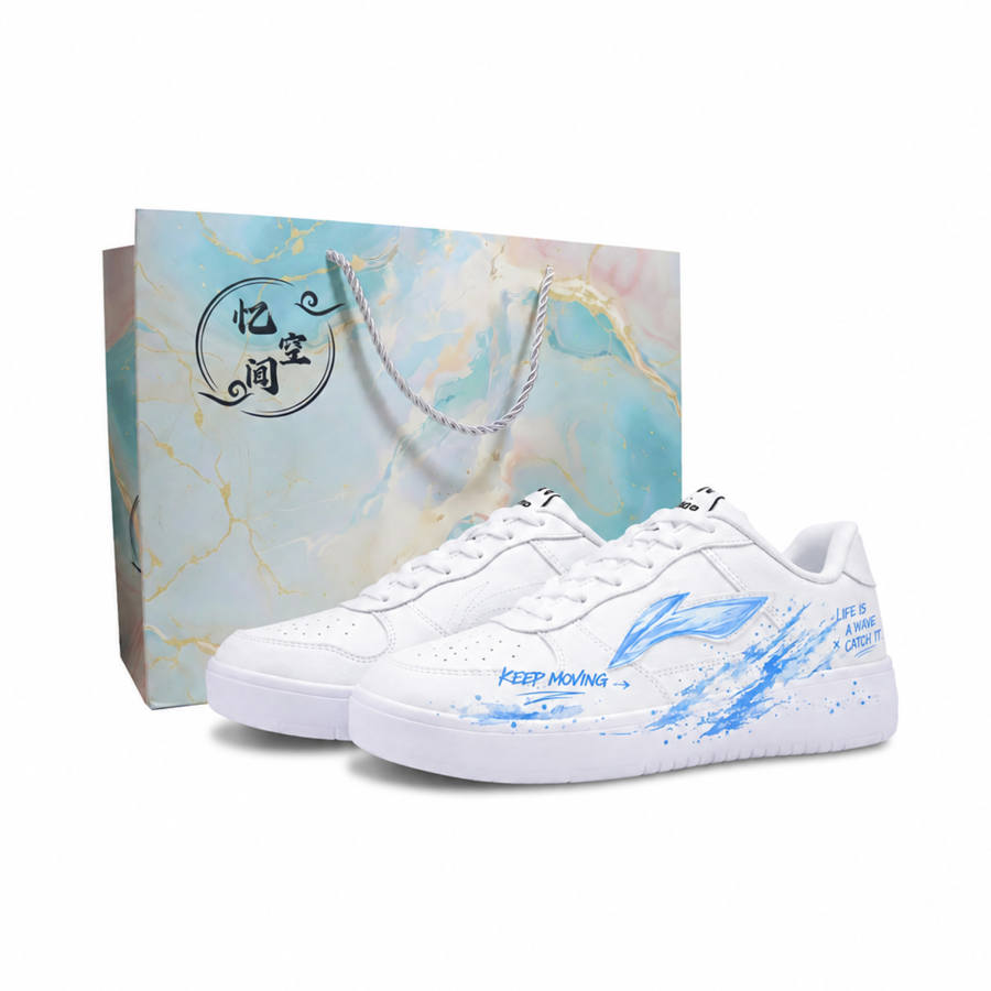 Li-Ning Li Ning Floating Boat Skateboard Shoes Men's Low Top Blue