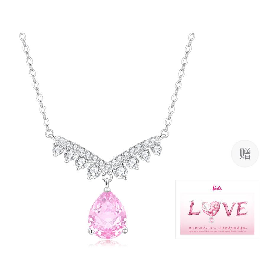Barbie Crystal Necklaces Women's