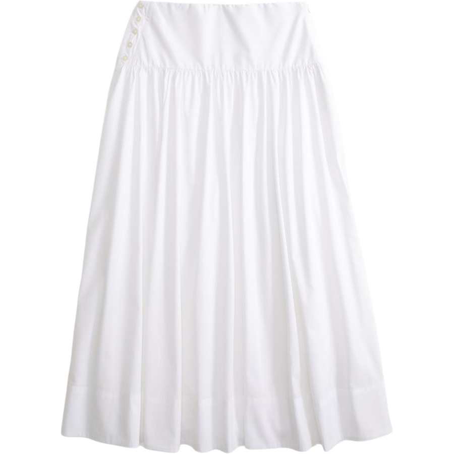 Abercrombie&Fitch Casual Long Skirts Women's White Moderate