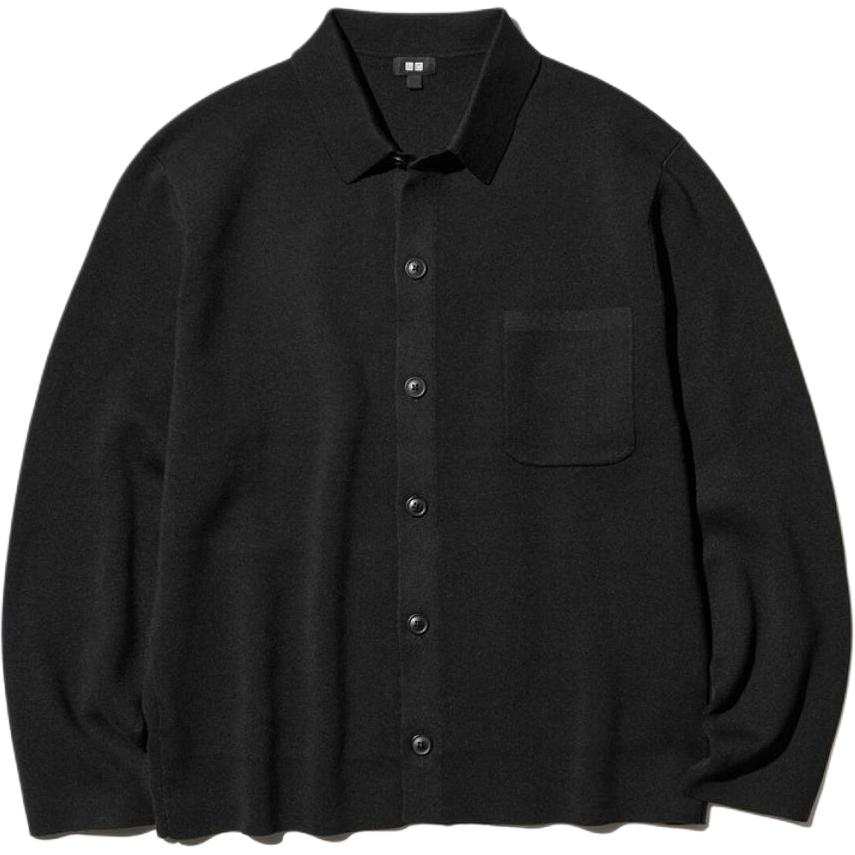 UNIQLO SS26 Knitwear Men's Black Lapel Moderate