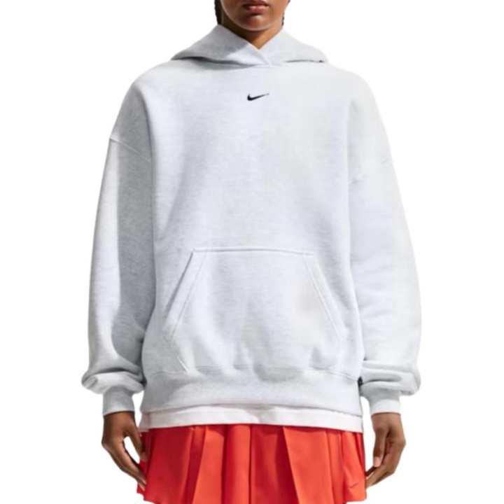 Nike Nike Sweatshirts Women's Birch Heather Gray Hooded Non Detachable Moderate