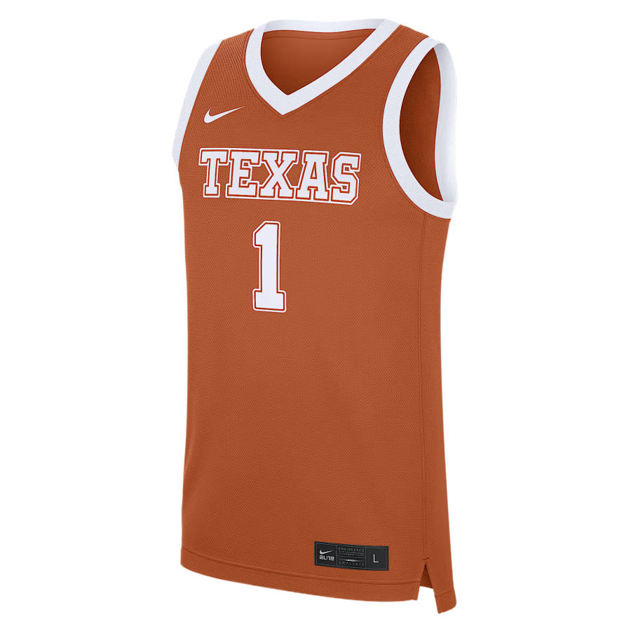 Nike Nike College Basketball Jerseys Men's Desert Orange V Neck Moderate