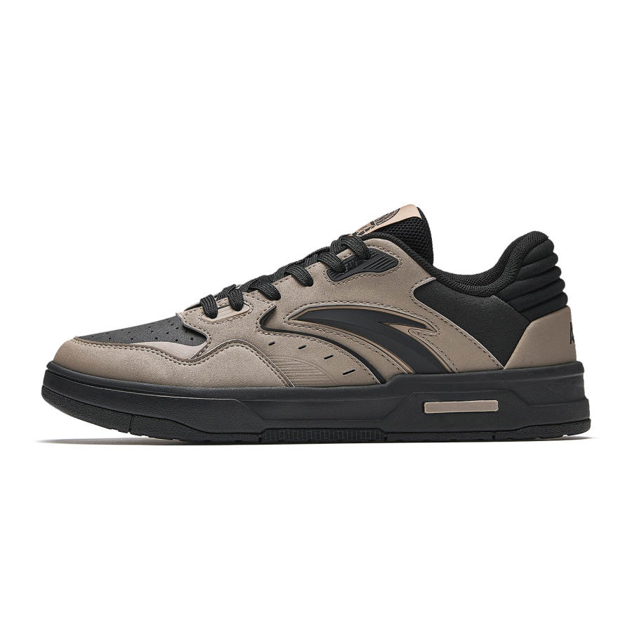 ANTA ANTA Flame V1 Skateboard Shoes Men's Low Top Linen Gray/Basic Black