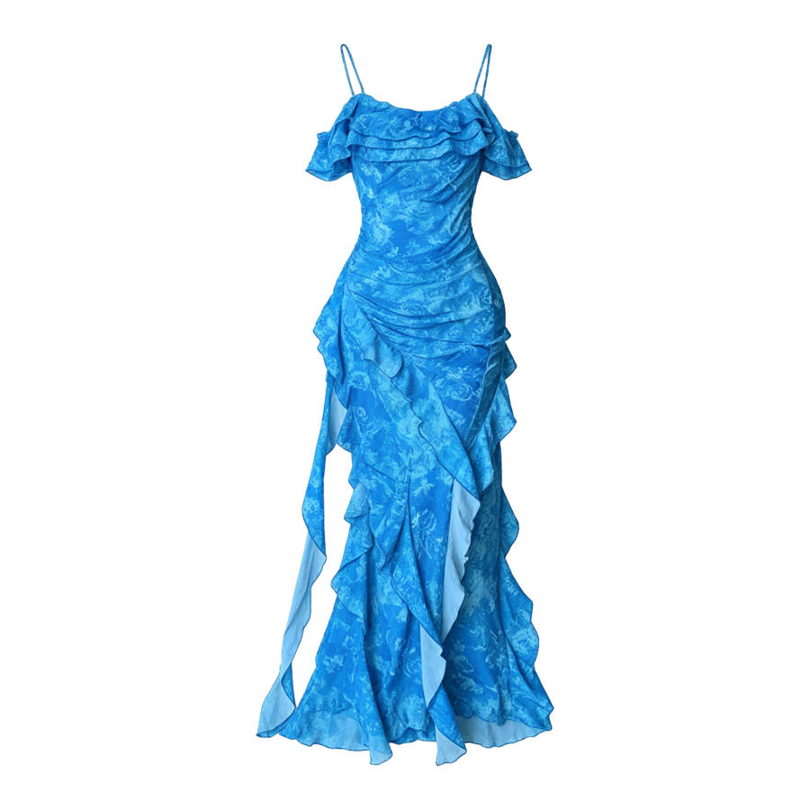 CPAURA Slip Dresses Women's Image Color Moderate Long Skirt