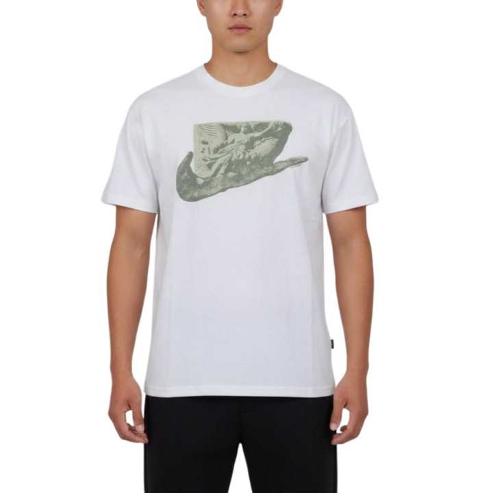 Nike Nike T Shirts Men's White/Green Crew Neck