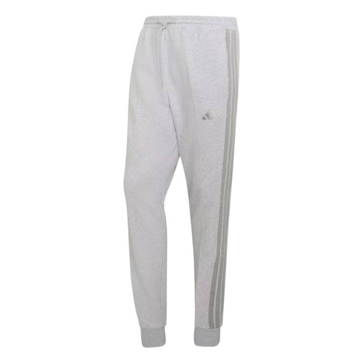 Adidas Adidas ESSENTIALS Knitted Sweatpants Men's Light Gray Heather Gray/Medium Gray Heather Gray Moderate Cuffed Pants