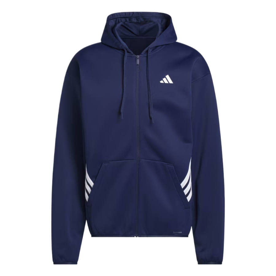 Adidas Adidas Sweatshirts Men's Navy Blue 2 / White Hooded Non Detachable Moderate Straight Fit