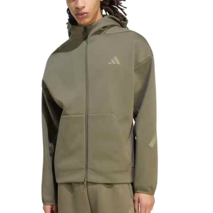 Adidas Adidas Jackets Men's Olive Hooded Non Detachable Moderate Other
