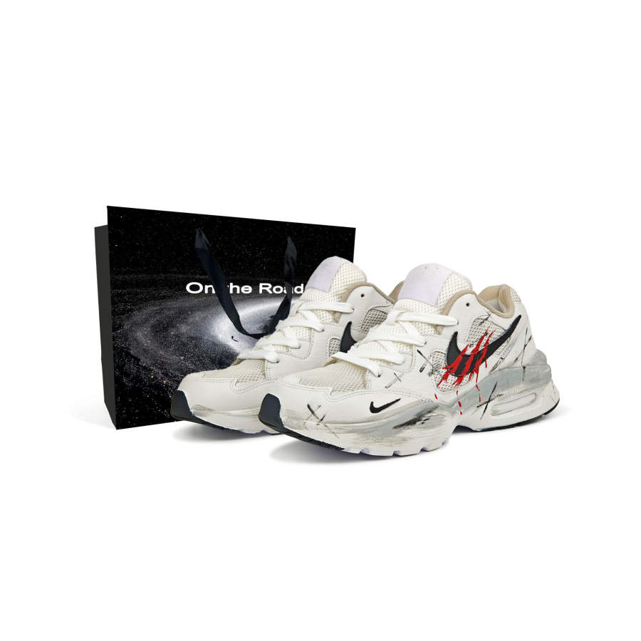 Nike Nike Air Max Fusion Running Shoes Unisex Low Top Beige, Black, Red