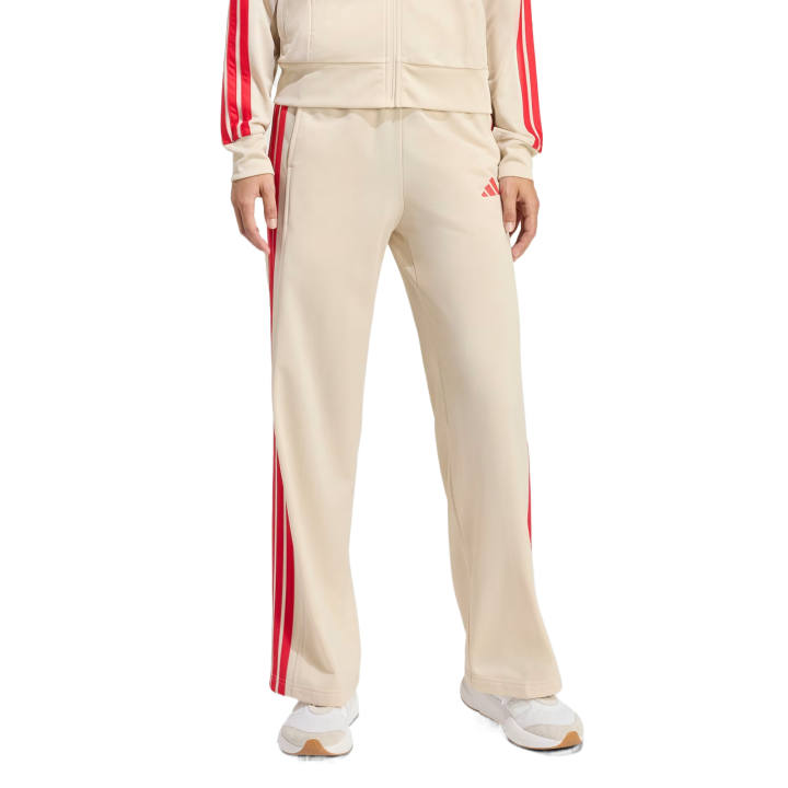 Adidas Adidas Knitted Sweatpants Women's Crystal Linen/Pure Ruby Moderate Straight Fit Pants