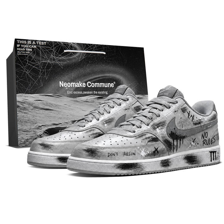 Nike Nike Court Vision 1 Skateboard Shoes Men's Low Top Black/Gray