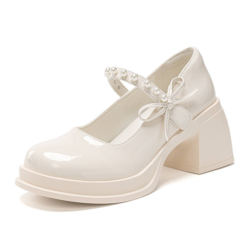 WARRIOR Mary Jane Shoes Women's Beige