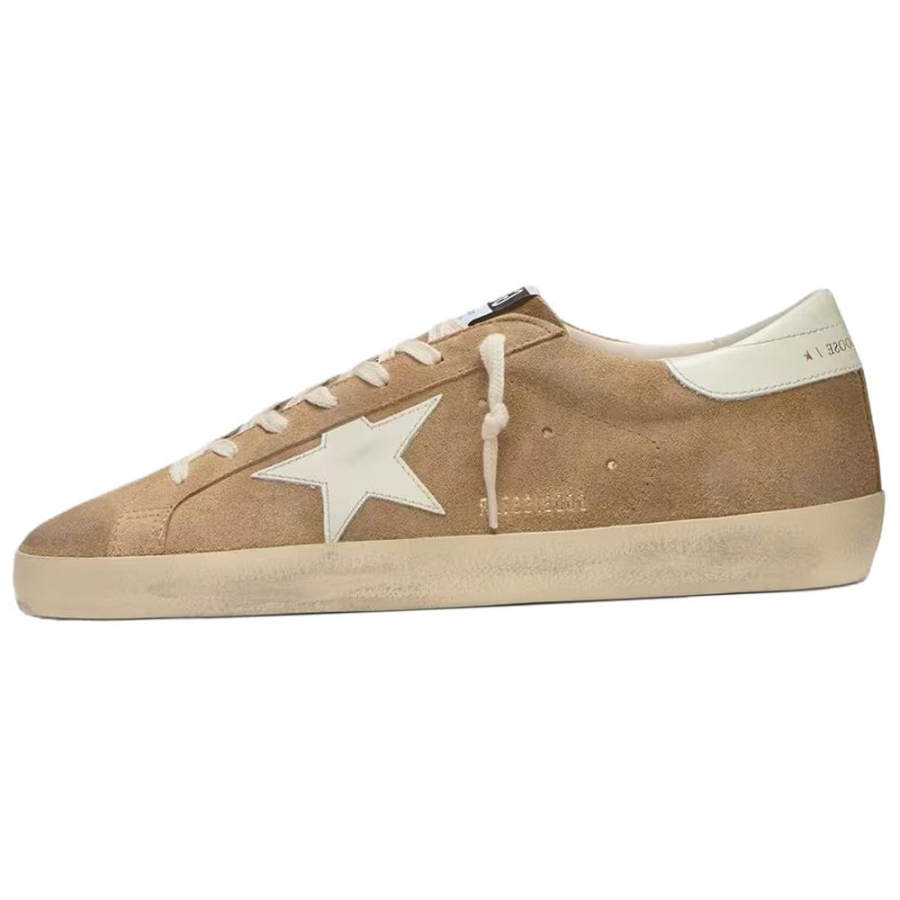 Golden Goose Super Star Suede Low top Skateboard Shoes Men's Tobacco