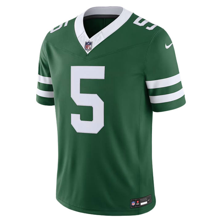 Nike Nike NFL Rugby Jerseys Men's Green/White V Neck Moderate