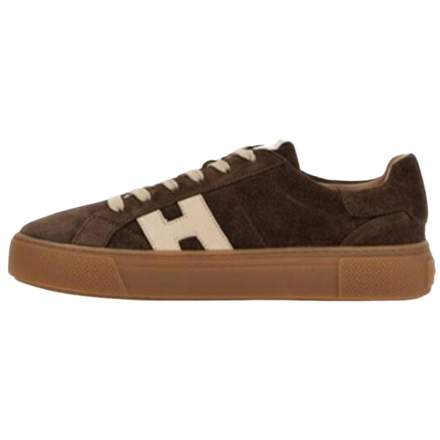 HOGAN Skateboard Shoes Men's Low Top Brown
