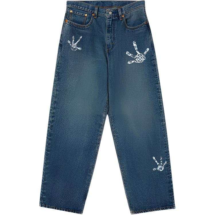 Levis Levis Jeans Men's Blue Moderate Wide Leg Pants