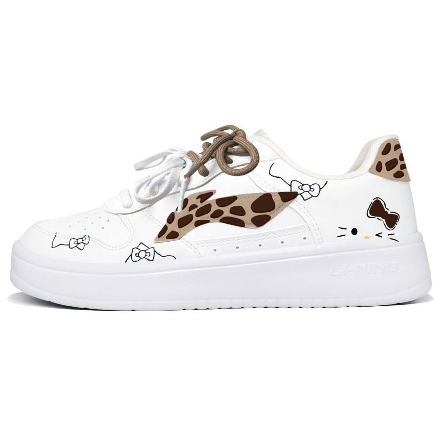 Li-Ning Li Ning Floating Boat Skateboard Shoes Women's Low Top White/Brown