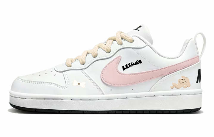 Nike Nike Court Borough 2 Skateboard Shoes Unisex Low Top Pink