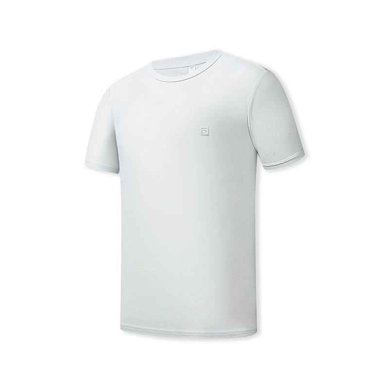 FILA T Shirts Men's Cloud Gray Crew Neck Moderate Straight Fit