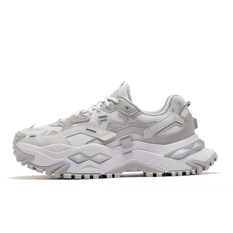 FILA FUSION Bianco Height Increasing Low top Chunky Sneakers Men's Dove Gray