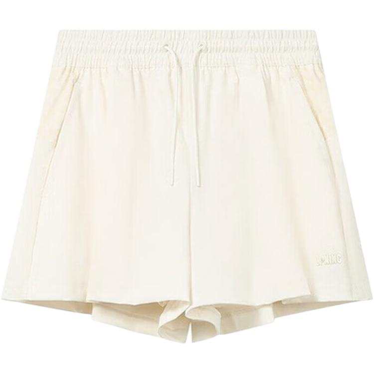 Li-Ning Li Ning China Culture Collection Sports Shorts Women's Ivory Moderate Straight Fit Pants