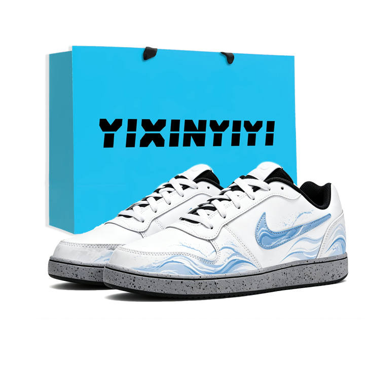 Nike Nike EBERNON Skateboard Shoes Men's Low Top Blue